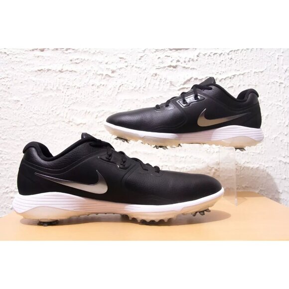 Nike‎ Vapor Pro Mens Size 11W Black Metallic Grey Golf Cleats AQ2196-001